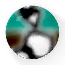 Meldung in einer Flasche: Abstrakt braun, Aquamari