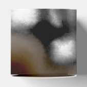 Meldung in einer Flasche: Abstrakt braun, Aquamari Geschenkschachtel (Oben)