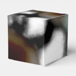 Meldung in einer Flasche: Abstrakt braun, Aquamari Geschenkschachtel