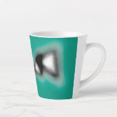 Meldung in einer Flasche: Abstrakt braun, Aquamari Milchtasse (Rechts)