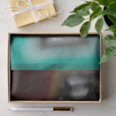 Meldung in einer Flasche: Abstrakt braun, Aquamari Seidenpapier (Geschenk)