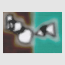 Meldung in einer Flasche: Abstrakt braun, Aquamari