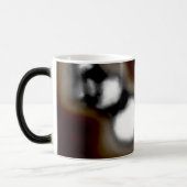 Meldung in einer Flasche: Abstrakt braun, Aquamari Verwandlungstasse (Links)