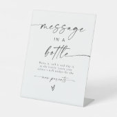 Meldung in einer Flasche Babyduschberatung Sockelschild (Vorderseite)