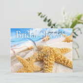 Meldung in einer Flasche Bridal Dusche Einladungen (Stehend Vorderseite)