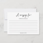 Meldung in einer Flasche Einladung (Vorderseite)