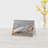 Meldung in einer Flasche Karte (Gelbe Blume)