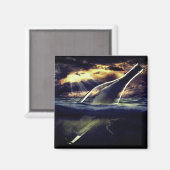 Meldung in einer Flasche Magnet (Vorderseite/Rückseite)