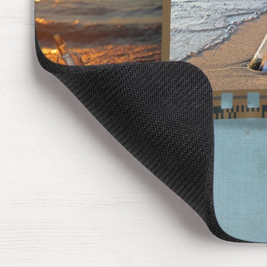 Meldung in einer Flasche Mousepad (Ecke)