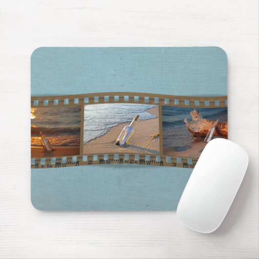 Meldung in einer Flasche Mousepad (Mit Mouse)