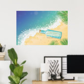 Meldung in einer Flasche Poster (Heimbüro)