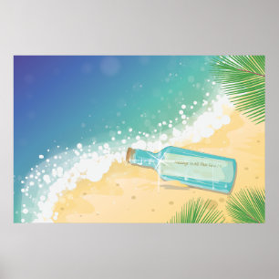 Meldung in einer Flasche Poster
