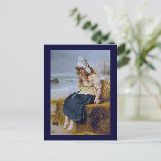 Meldung in einer Flasche Postkarte (Stehend Vorderseite)