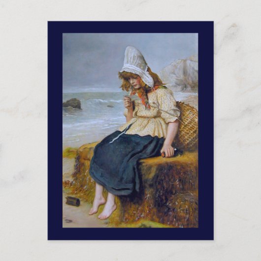 Meldung in einer Flasche Postkarte (Vorderseite)