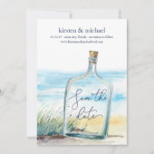 Meldung in einer Flasche Save the Date (Vorderseite)