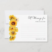 Meldung in einer Flasche | Sonnenblume-Hochzeit im Einladung (Vorderseite)