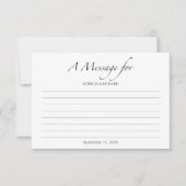 Meldung in einer Flaschenkarte Minimalistische Hoc Einladung (Vorderseite)