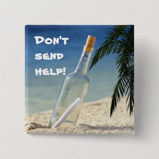 Meldung in Flasche 2 Button (Vorderseite)