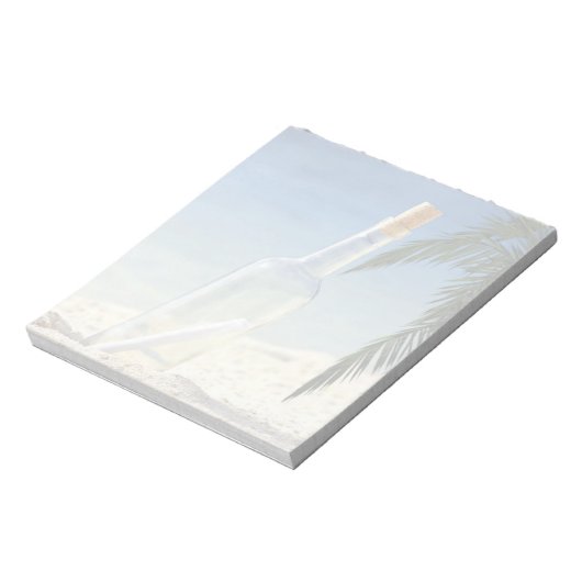 Meldung in Flasche 2 Notizblock (Rotiert)