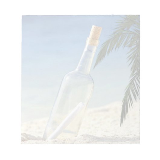 Meldung in Flasche 2 Notizblock (Vorderseite)