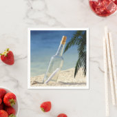 Meldung in Flasche 2 Serviette (Beispiel)