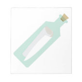 Meldung in Flaschen Notizblock (Vorderseite)