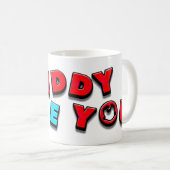 Meldung — Liebe für Väter Kaffeetasse (VorderseiteRechts)