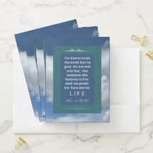 Meldung "Liebe" - John 3-16 - (3) - Pocket Folders