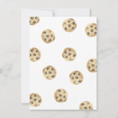 Meldung über Milch und Cookies Geschlecht Einladung (Rückseite)