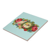 Meldung "viktorianische weiße Taube und Liebe" Fliese (Seite)