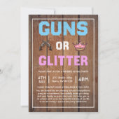 Meldung von Waffen oder Glitzer Einladung (Vorderseite)