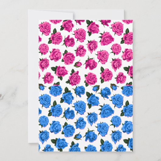 Meldung von Waffen oder Rose Einladung (Rückseite)