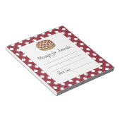 Meldung "Wasserfarben-Kuchen Geburtstag" Kapsel Notizblock (angewinkelt)