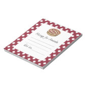 Meldung "Wasserfarben-Kuchen Geburtstag" Kapsel Notizblock (Rotiert)