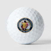 Meldung zum Datum der personalisierten Fotos Golfball (Vorderseite)