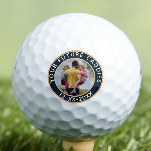 Meldung zum Datum der personalisierten Fotos Golfball