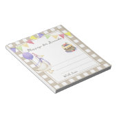 Meldung zur Geburtstagszeit von Gänsen Notizblock (angewinkelt)