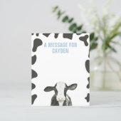 Meldungskarte der Heiligen Kuh zum ersten Geburtst (Stehend Vorderseite)