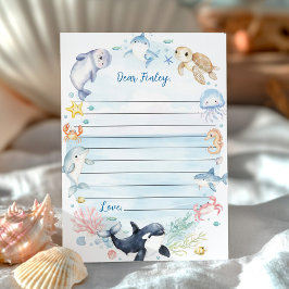 Meldungskarte für das Sea Party Time Capsule Dankeskarte