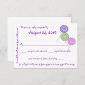 Meldungskarte für Süßigkeiten RSVP Karte (Vorne/Hinten)