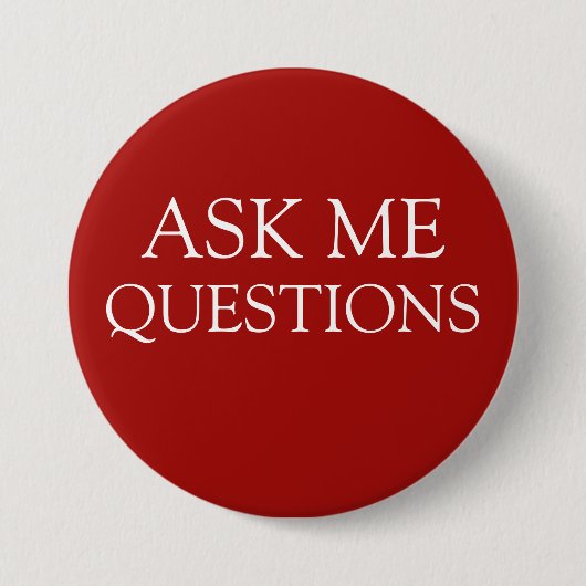 Meldungsschaltflächen frag Me Questions Button (Vorderseite)