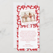 Mele Kalikimaka 2 Foto Collage Moderne Weihnachten (Rückseite)