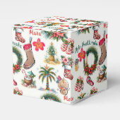 Mele Kalikimaka am Strand Geschenkschachtel (Vorderseite)