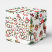 Mele Kalikimaka am Strand Geschenkschachtel (Rückseite)