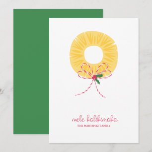 Mele Kalikimaka Ananas Ferienwohnung Feiertagskarte