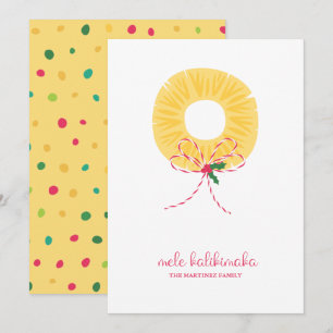 Mele Kalikimaka Ananas Ferienwohnung Feiertagskarte