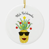 Mele Kalikimaka Ananas Keramik Ornament (Vorne)