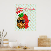 Mele Kalikimaka Ananas Poster (Küche)