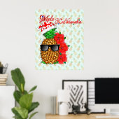 Mele Kalikimaka Ananas Poster (Heimbüro)