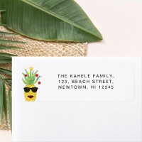 Mele kalikimaka Ananas-Rücksendeadresse